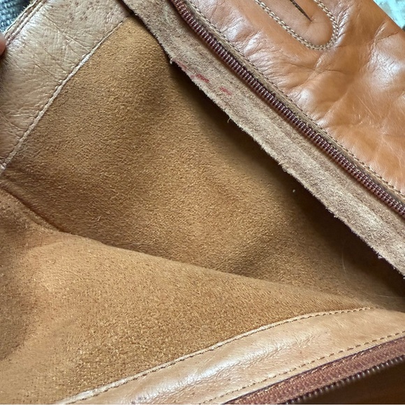 Pikolinos Tan Leather Tall Riding Boots Women’s 39 8.5 Braided Detail Zip Up - Picture 9 of 16